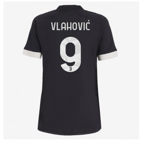 Juventus Dusan Vlahovic #9 kläder Kvinnor 2023-24 Tredje Tröja Kortärmad